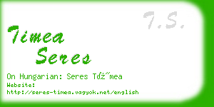 timea seres business card